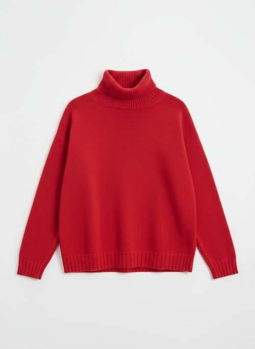 Объёмный свитер с разрезами