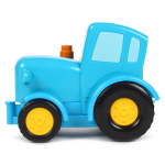 Конструктор пластмассовый "Синий трактор" большие кубики 14 дет. 10008-GK(Город мастеров)