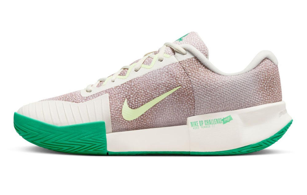 Мужские кроссовки теннисные Nike Zoom GP Challenge Pro Premium - phantom/barely volt/stadium green
