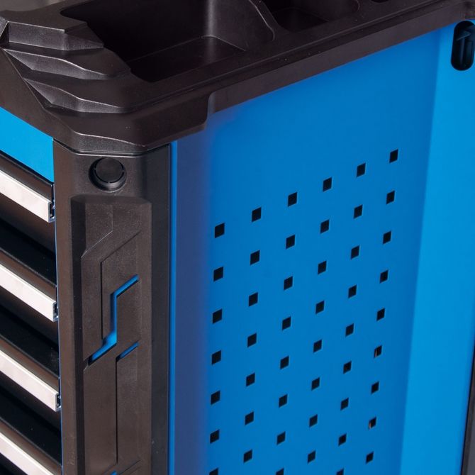 KING TONY (87SQ31-7B-BK) Тележка инструментальная, 7 выдвижных ящиков, "SQUAD"