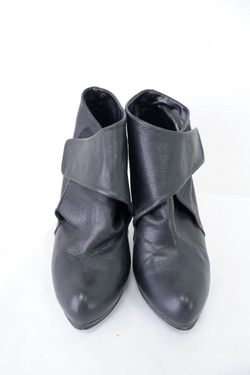 Полусапоги кожаные на каблуке 38 размер