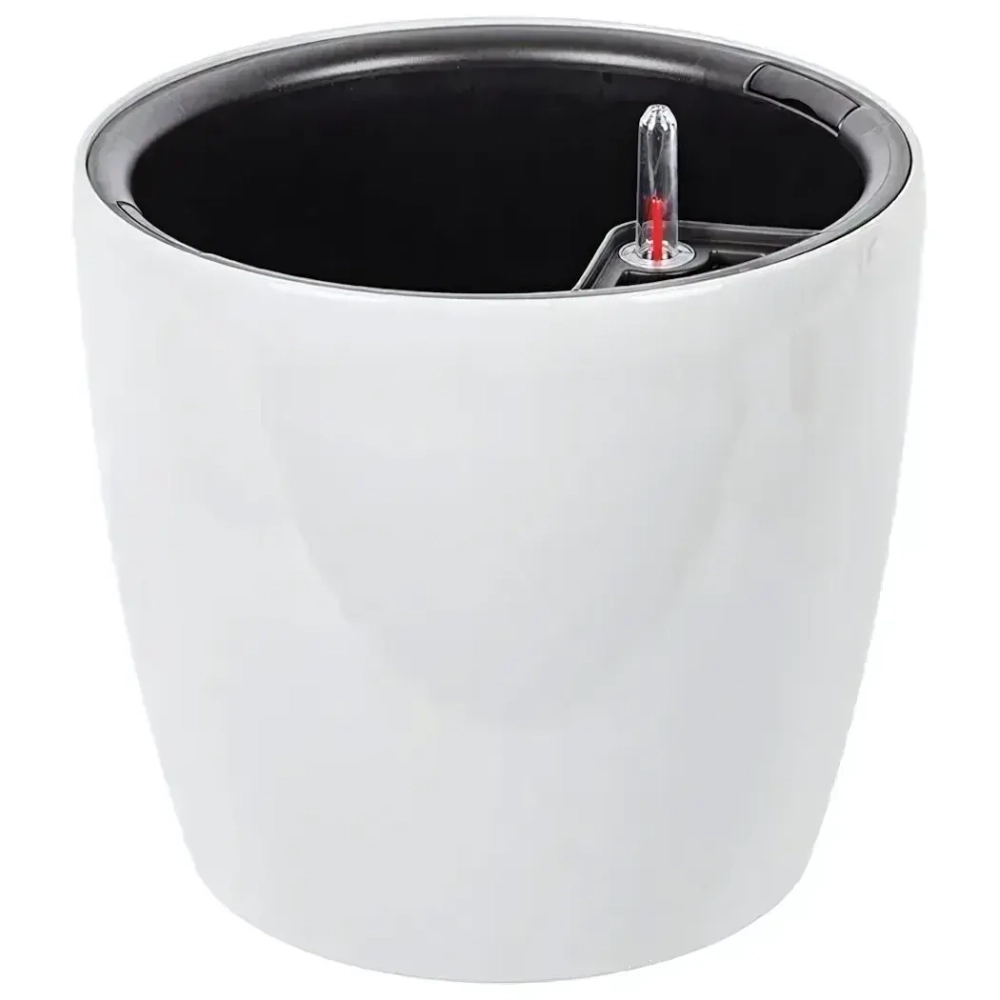 Кашпо АНФА D280мм с вставкой и с автополивом Белый