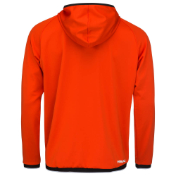Кофта для мальчика теннисная Head TOPSPIN Hoodie B - tangarine/print vision