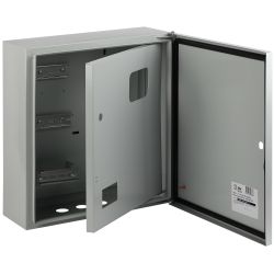 Корпус металлический навесной ЭРА SIMPLE ЩУ-3-1-1 2-х дверный (445х400х155) IP54 У2 серый