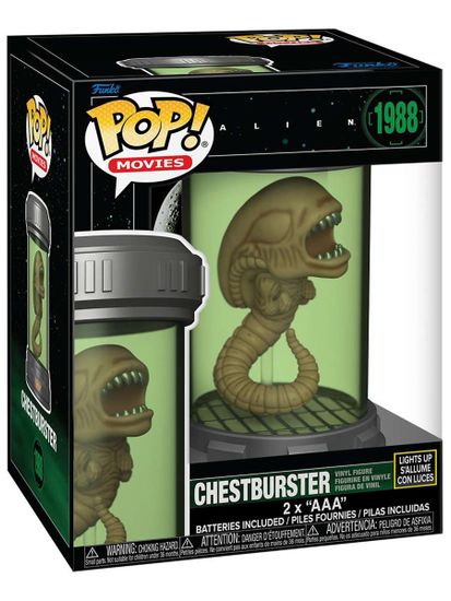 Фигурка Funko POP! Premium Movies Alien Chestburster (Lights Up) (1988) 90318 / Фигурка Фанко ПОП! по мотивам фильма "Чужие", Грудолом