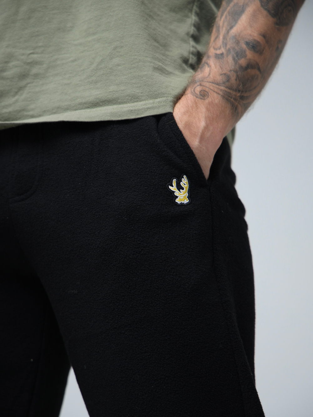 Брюки флисовые город горький черные черный штаны