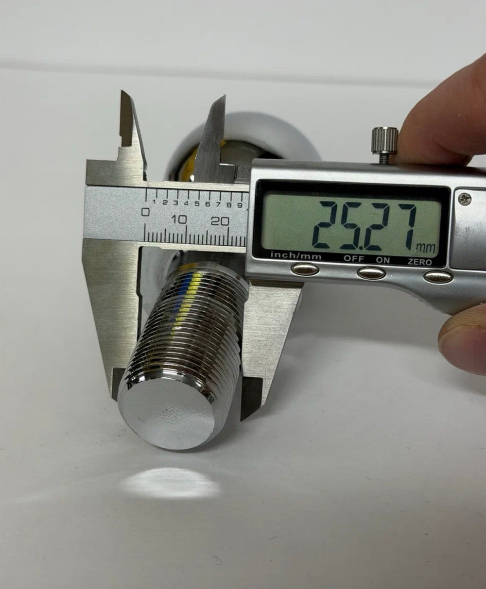 Шар для фаркопа 2 дюйма ~50.8 мм, 3.5 тонн, прицепное устройство для прицепа, ножка стержень М24 (шайба и гайка в комплекте), тип Е , (1 шт.) -