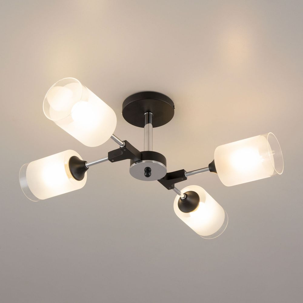 Citilux Эрик CL136145 Люстра потолочная Чёрная