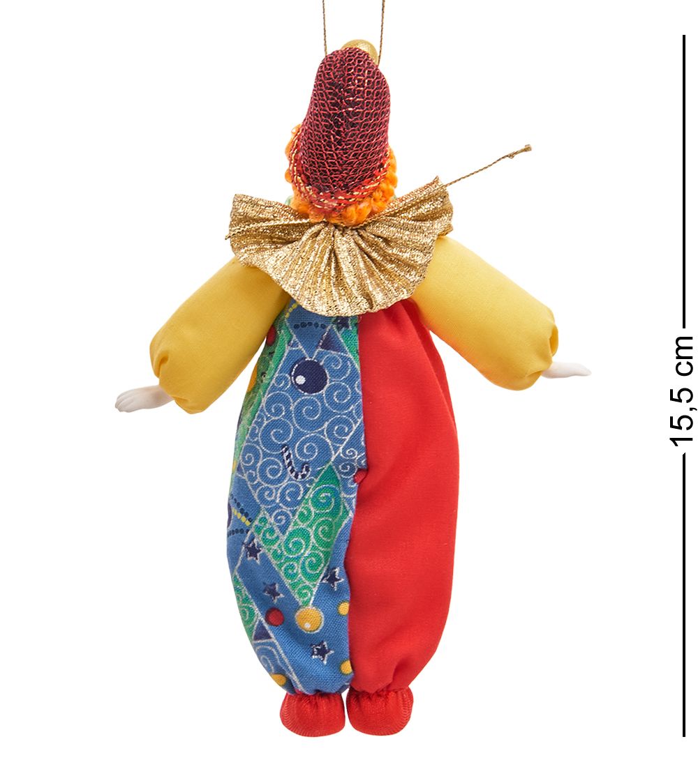 РусКукла RK-806/1 Кукла подвесная «Рыжий клоун»