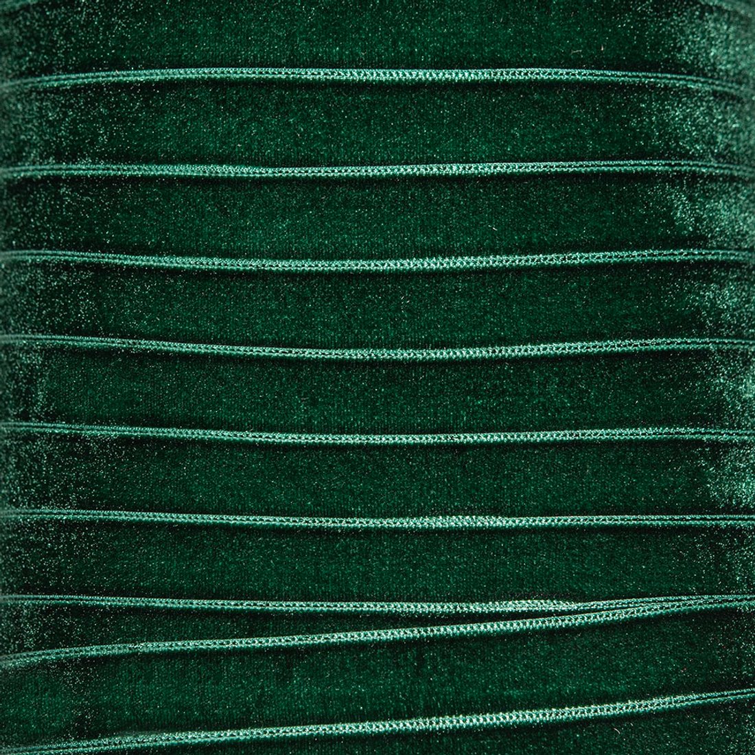 Лента бархатная, 12мм, оттенок "Изумрудный"