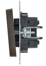 BRITE Выключатель 2-клавишный перекрестный 10А ВС10-2-3-БрТБ темная бронза IEK