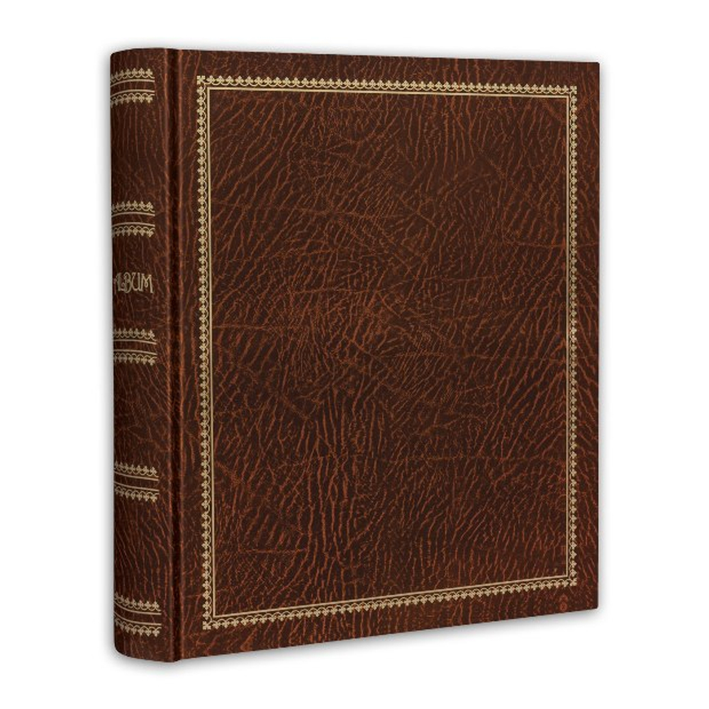 ZEP MD233B 27x32 см+ 5 магнитных листов Madrid (корич.) папка с 4 кольцами и магнитными листами