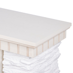 Портал Firelight Porto 30 камень белый, шпон беленый дуб