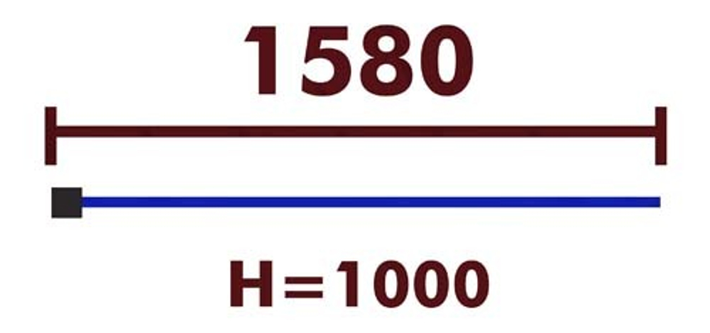 Секция ограждения 32007 для выполнения нормативов (болтовая сборка)