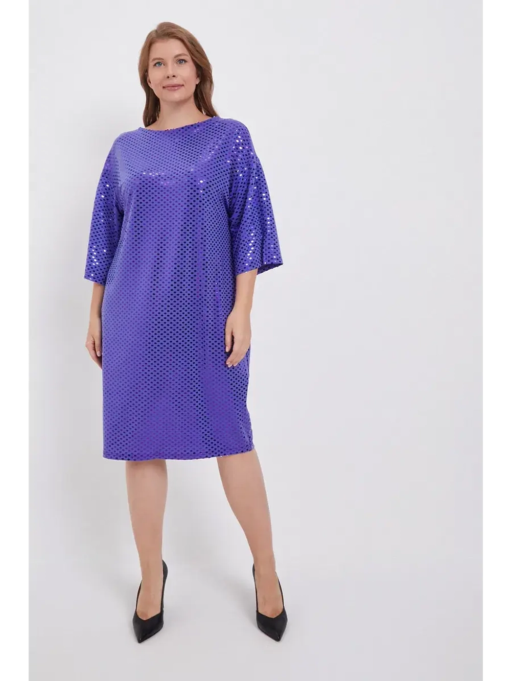 Платье короткое с пайетками