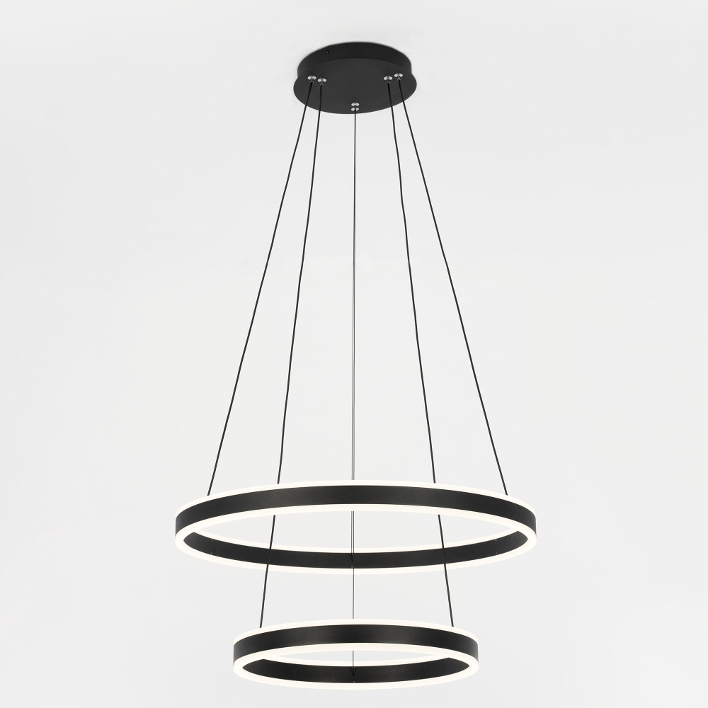 Citilux Дуэт CL719641 LED Люстра подвесная с пультом Чёрная