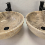 Раковина из оникса ПАРА! Bowl Grey TinLip BO-62977 45*45*17 42