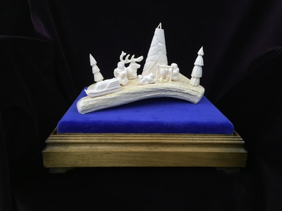 Остяцкое хозяйство, скульптурная интерьерная композиция, север тюменской области