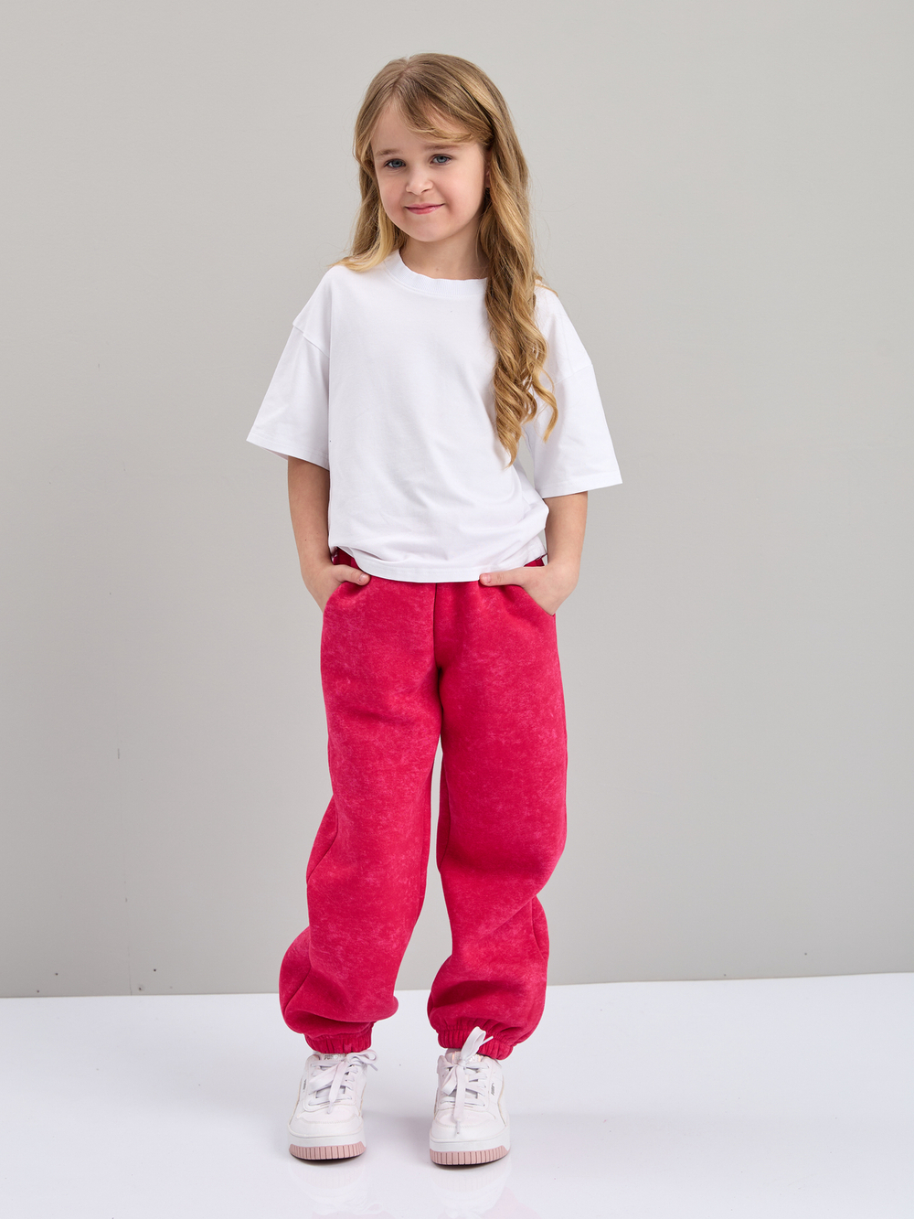 Детские брюки дБ-71/варенка-фуксия