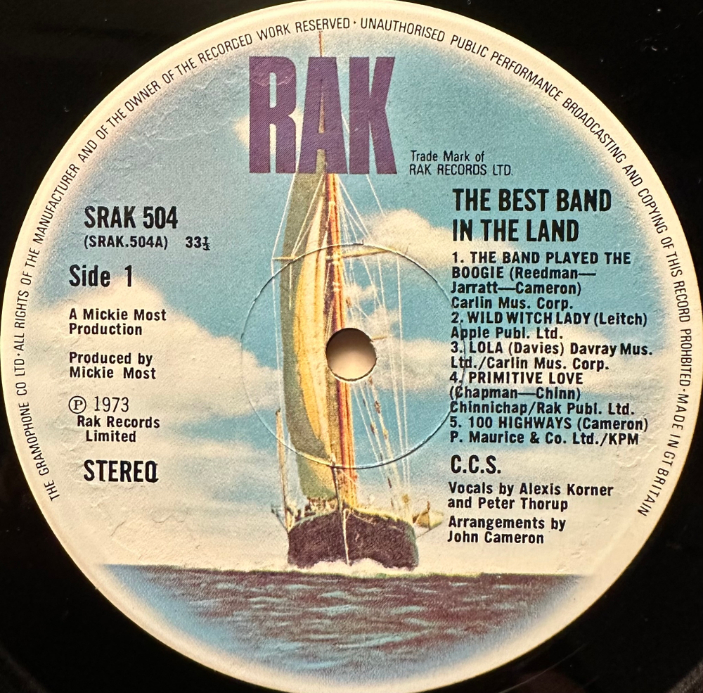 C.C.S. - The Best Band In The Land (Англия 1973г.)