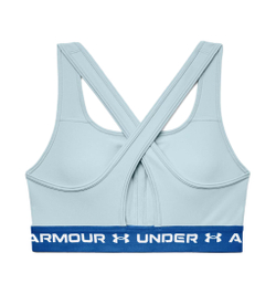 Теннисный бюстгальтер Under Armour Crossback Mid Bra - breaker blue/victory blue