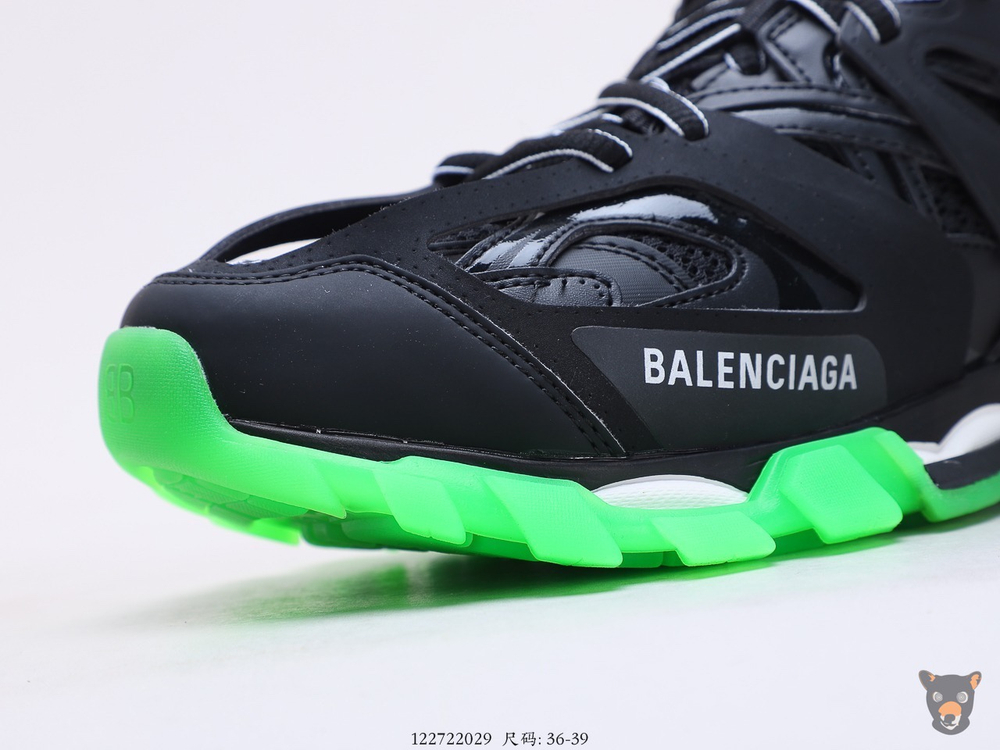 Кроссовки Track Trainers Black/Neon Green