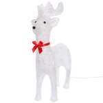 Фигура светодиодная «Белый оленёнок» 34*16*50 см, 50 ламп LED, авторежим, 220V, Белый