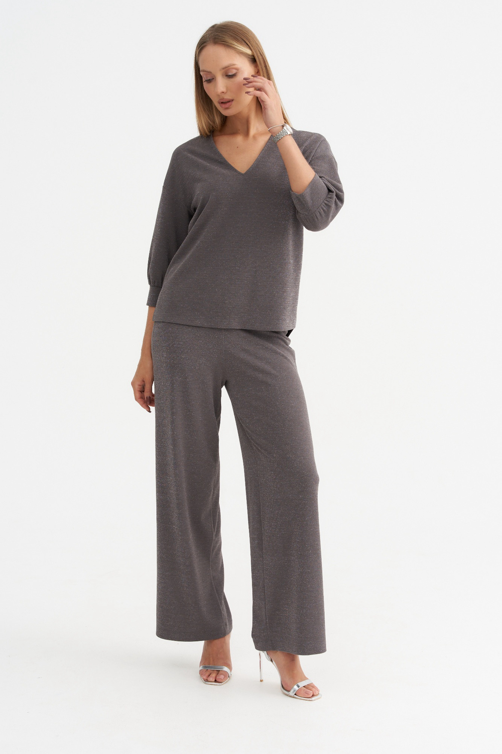 Серые нарядные брюки Тамбовчанка