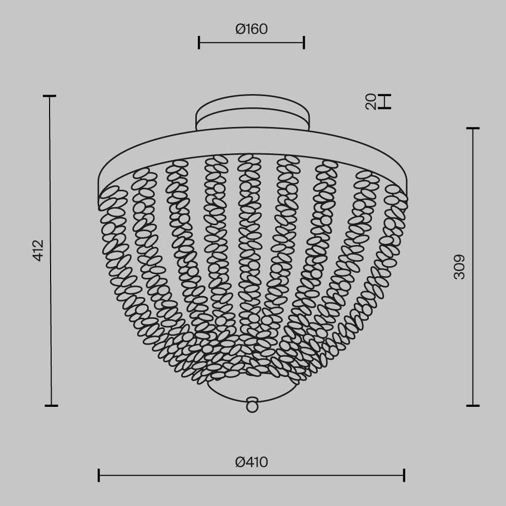 Светильник потолочный Maytoni   MOD440CL-03BS