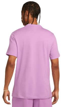 Футболка мужская теннисная Nike Sportswear Club T-Shirt - violet shock