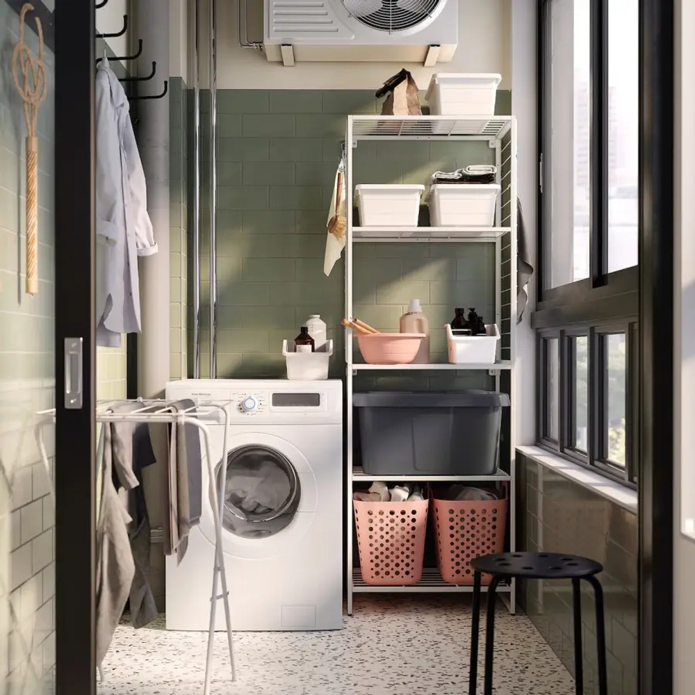 Шкаф - JOSTEIN  IKEA/ ЙОСТЕЙН  ИКЕА, 180х62 см , белый
