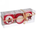 Свечи новогодние «Фантазия» 22x8.3x7 см, красный