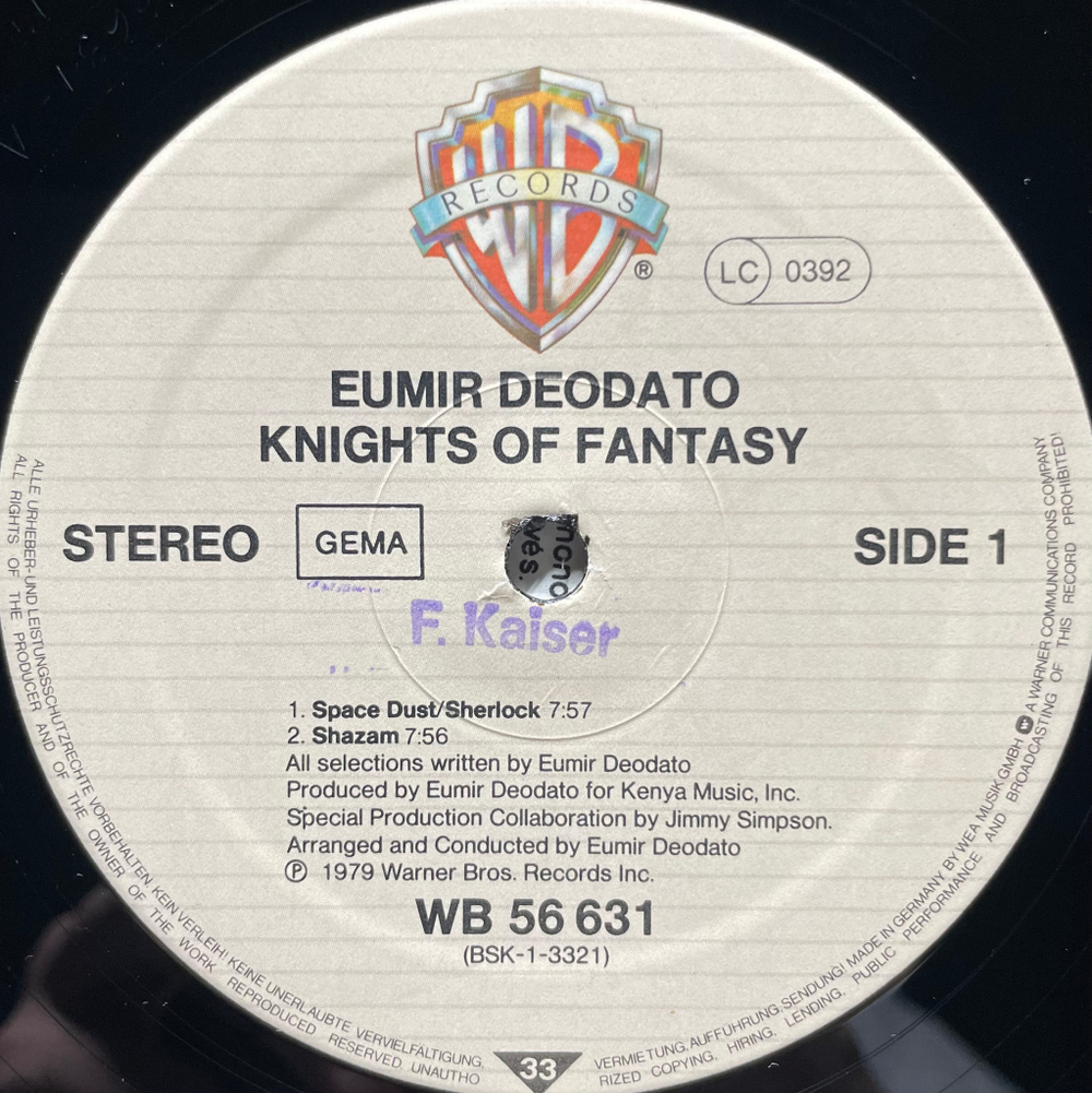 Deodato – Knights Of Fantasy (Германия 1979г.)