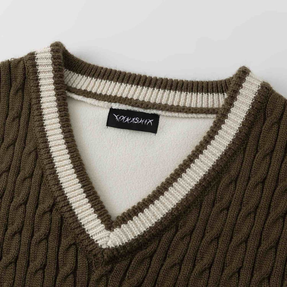 Свитер Ymkashix Lamb коричневый/бежевый
