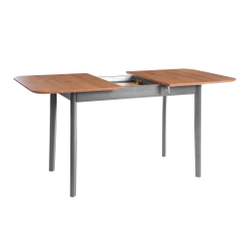 Стол Соната Люкс раздвижной/Sonata Lux extension table массив сосны, антик /графит, 120-(150)х75х75 см