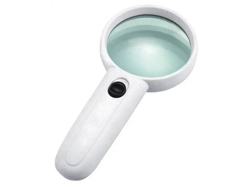 Лупа ручная с подсветкой 90мм (2LED) YT-88012 Magnifier