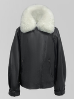 Косуха Chen Zhigang Z168M с белым меховым воротником