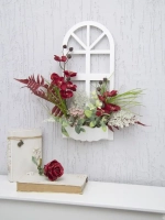 Панно на стену для интерьера "Окно с цветами"