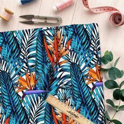 Ткань дюспо живописные листья