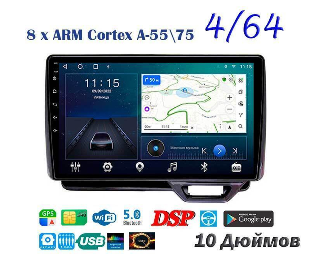 Topway TS10 4+32GB 8 ядер для Honda N-BOX 2017-2021 (прав)