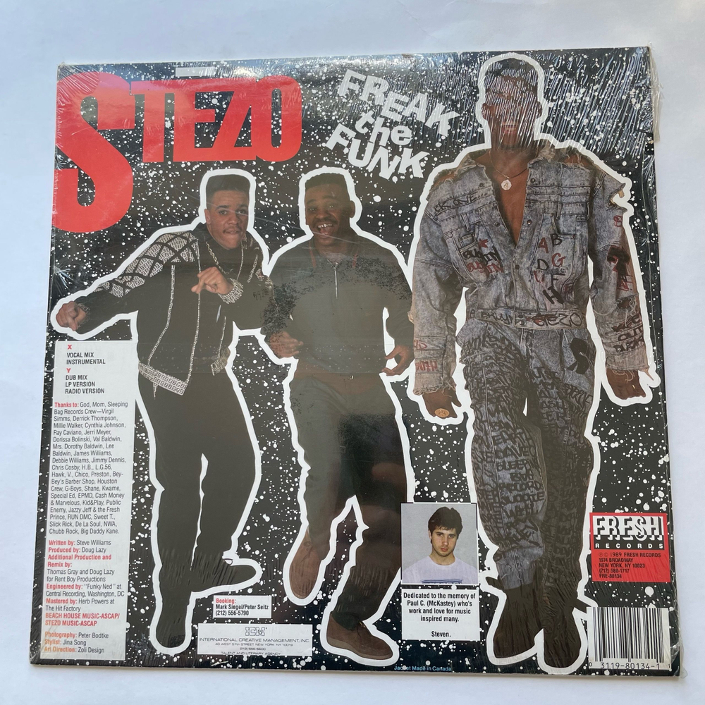 Винтажная виниловая пластинка LP Stezo Freak The Funk (США 1989) (Запечатана)