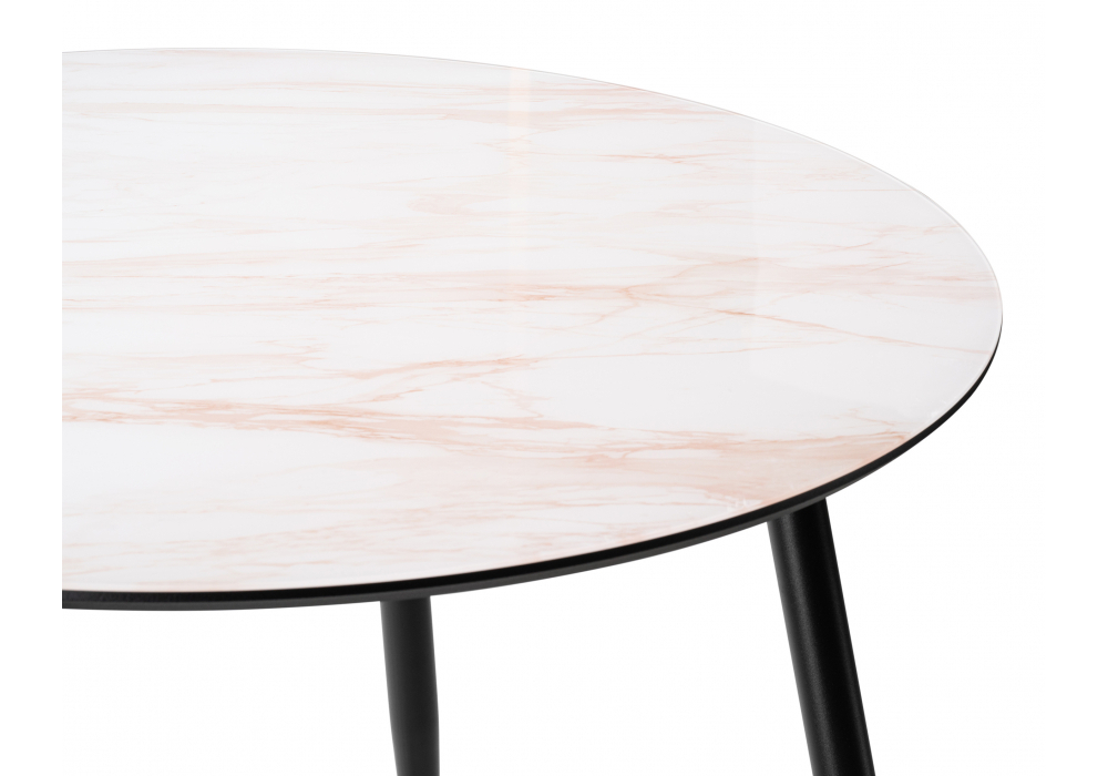 Стол стеклянный Woodville Анселм леонардо, черный