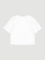 Футболка оверсайз реглан Mjölk White, из плотного хлопка