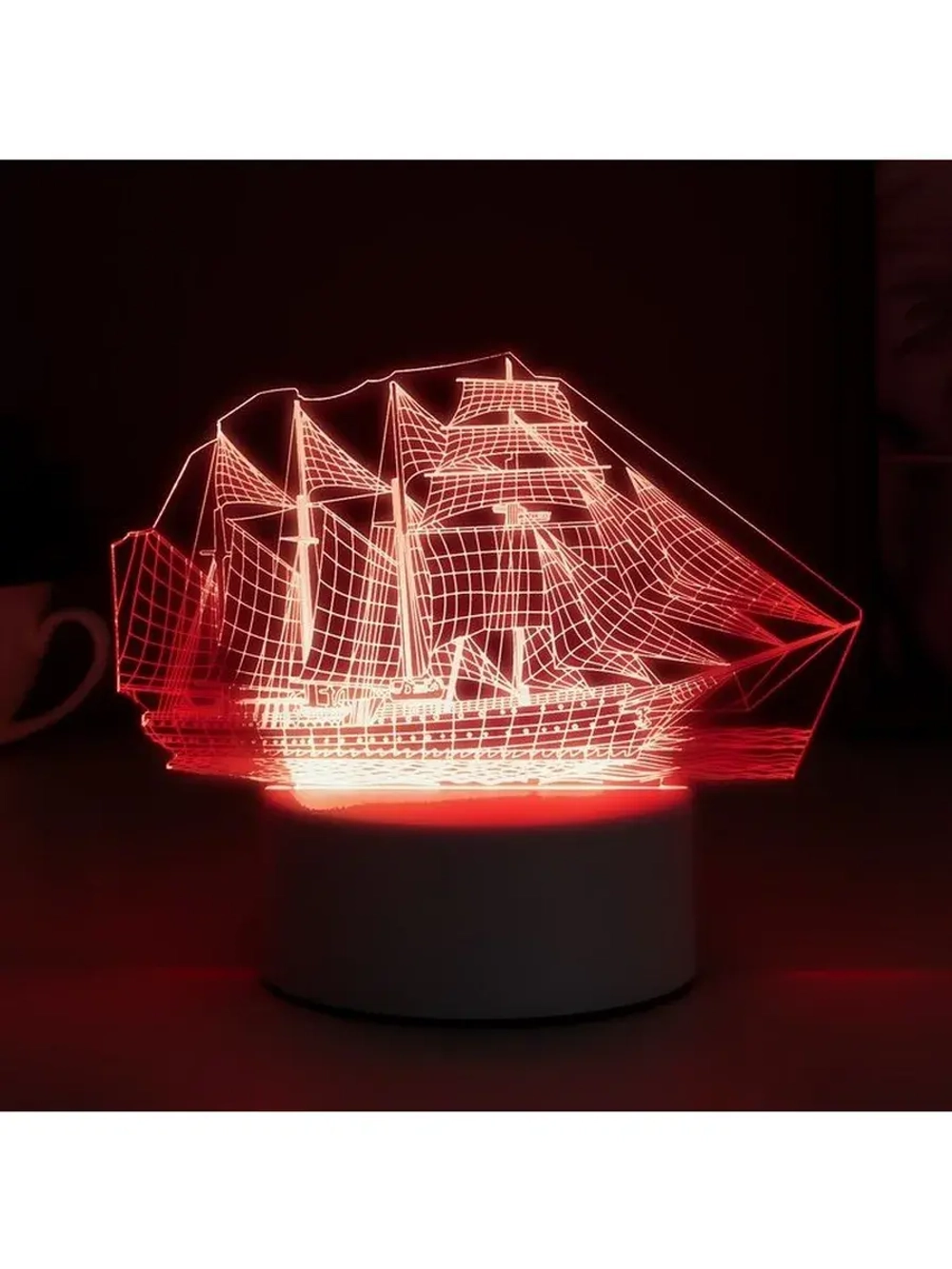Светильник «Фрегат» LED RGB от сети 9.5×15×16 см RISALUX