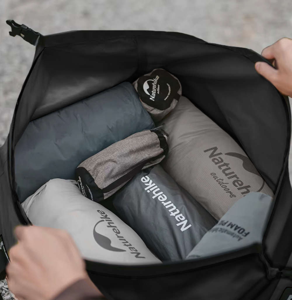 Гермосумка Naturehike 60 л ПВХ (черная), артикул CNK2450XB015-60B
