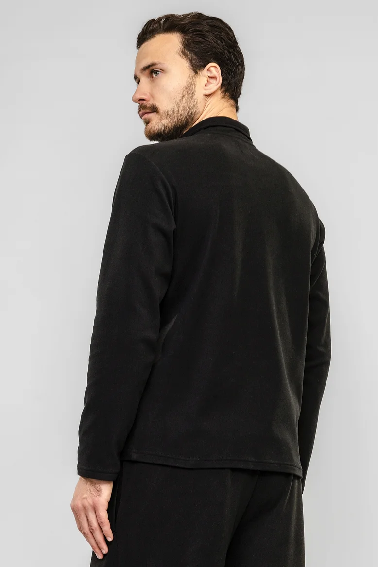 Кофта (толстовка) классическая, мужская, цвет "Чёрная скала"