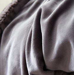 Плед 1.5 на полуторку Голубой Барашка Велюр-Плюш 140х200