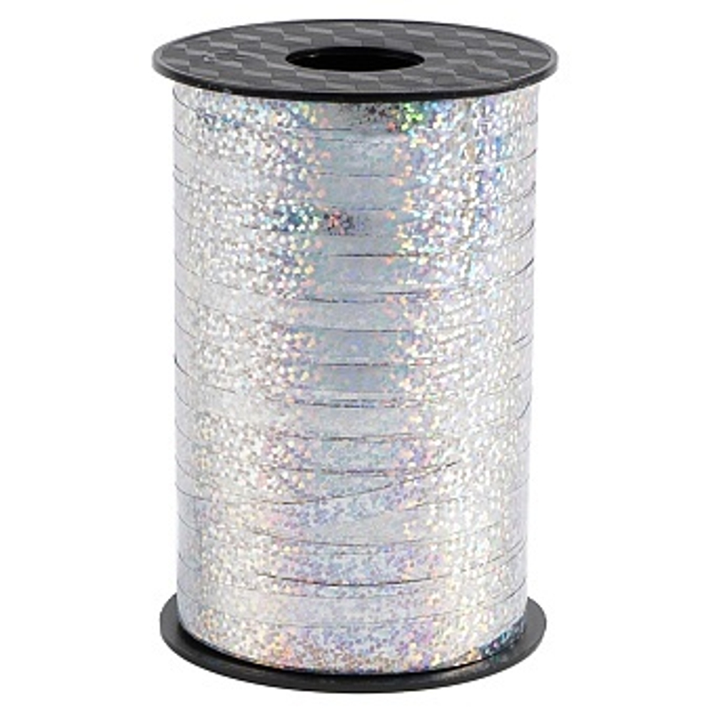 Лента полипропиленовая (0,5 см*250 м) Серебро Голография
