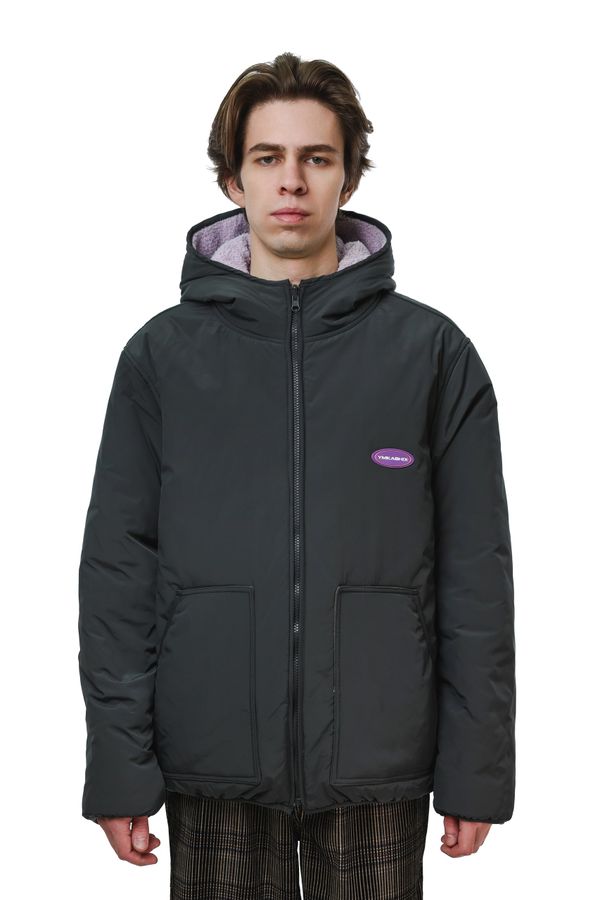 Куртка двухсторонняя графитовая / пурпурная - фото 3