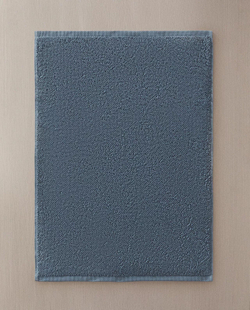 Zara Home - Гладкий нескользящий коврик для ванной, синий, 50x70 см